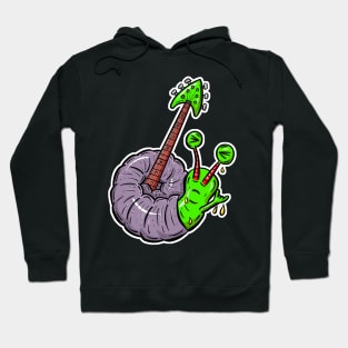 Evil Rock Snail Guitar Cartoon Hoodie